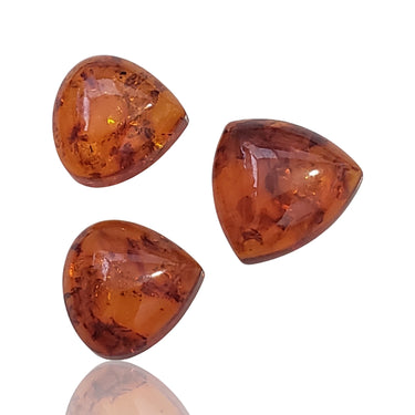 7.5Ct 3Pcs Natural Baltic Amber Cabochon LOT